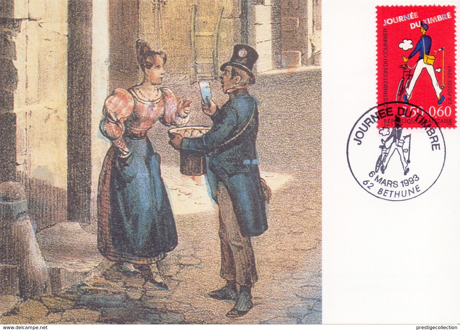 FRANCE  BETHUNE  JURNEE DU TIMBRE 1993  POST CARD  (GEN190083) - Journée Du Timbre