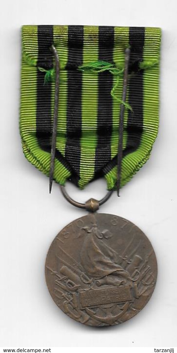 Médaille Décoration Militaire Commémorative De La Guerre De 1870 1871 "vétérans" - France