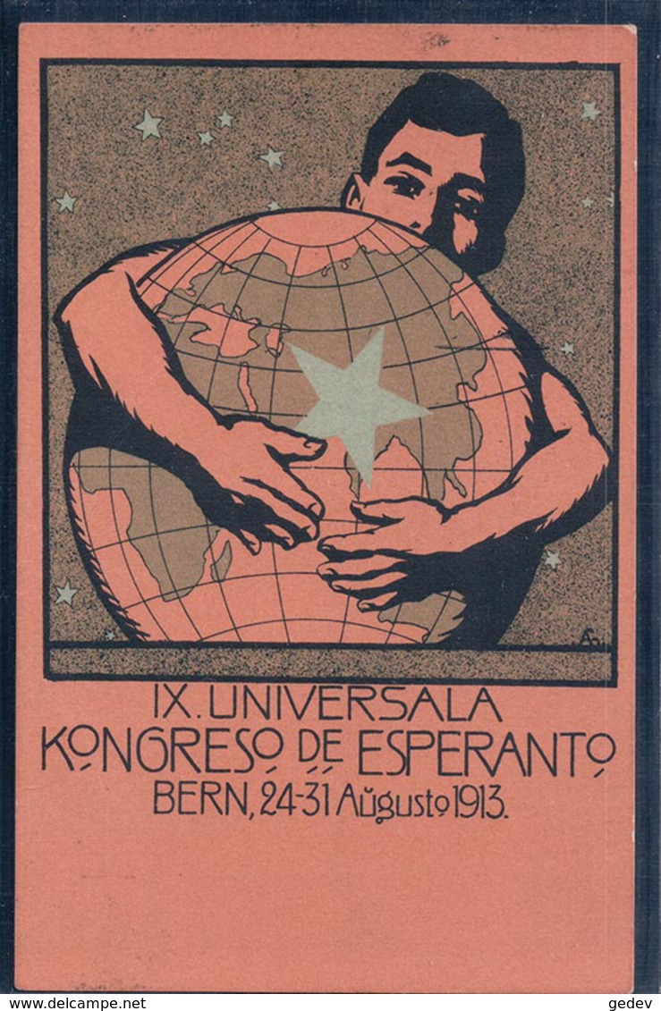 Bern,  IX. Universala Kongreso De Esperanto, Litho (20.11.1913) Pli - Esperanto