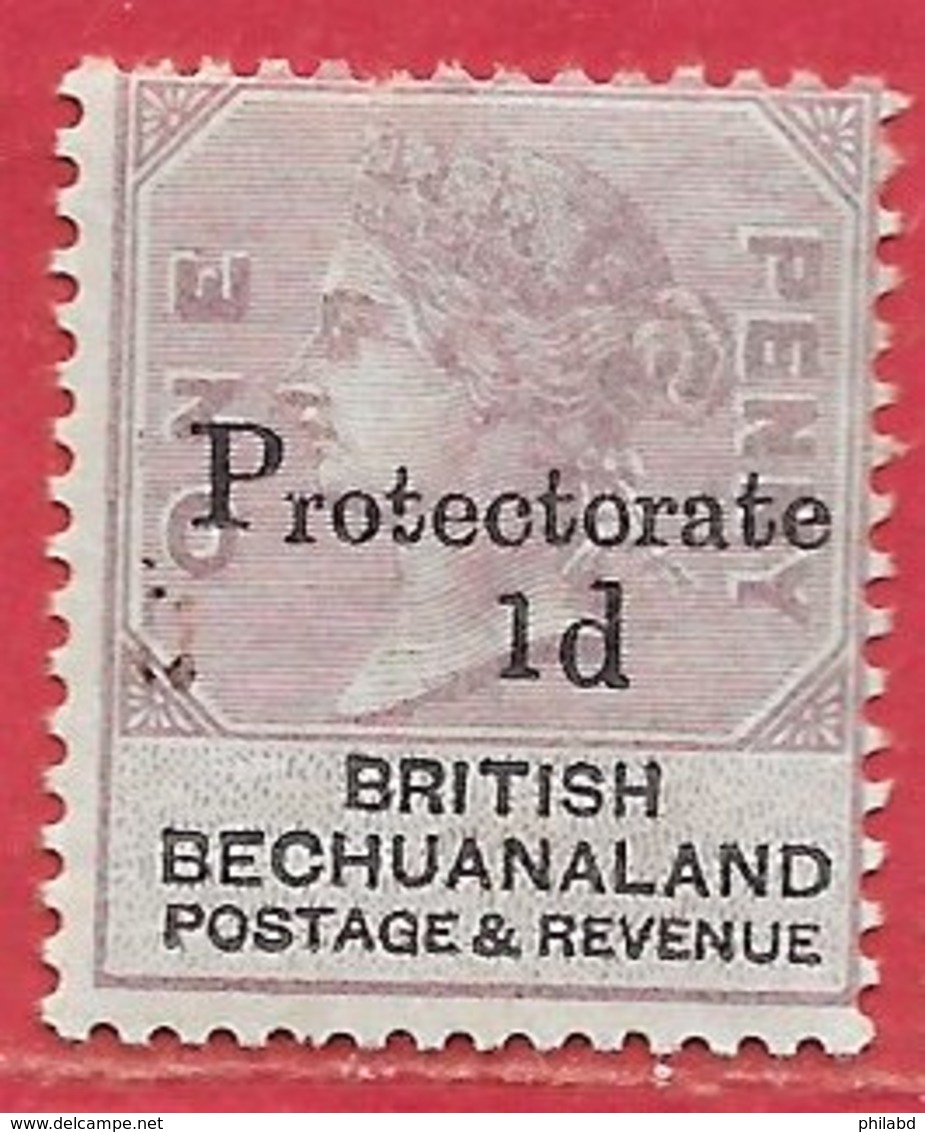 Bechunaland Protectorat N°1 1d Sur 1p Violet & Noir 1888 * - 1885-1964 Protectorat Du Bechuanaland