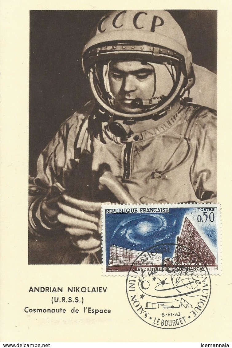 FRANCIA, TARJETA POSTAL TEMA ESPACIAL - Europe