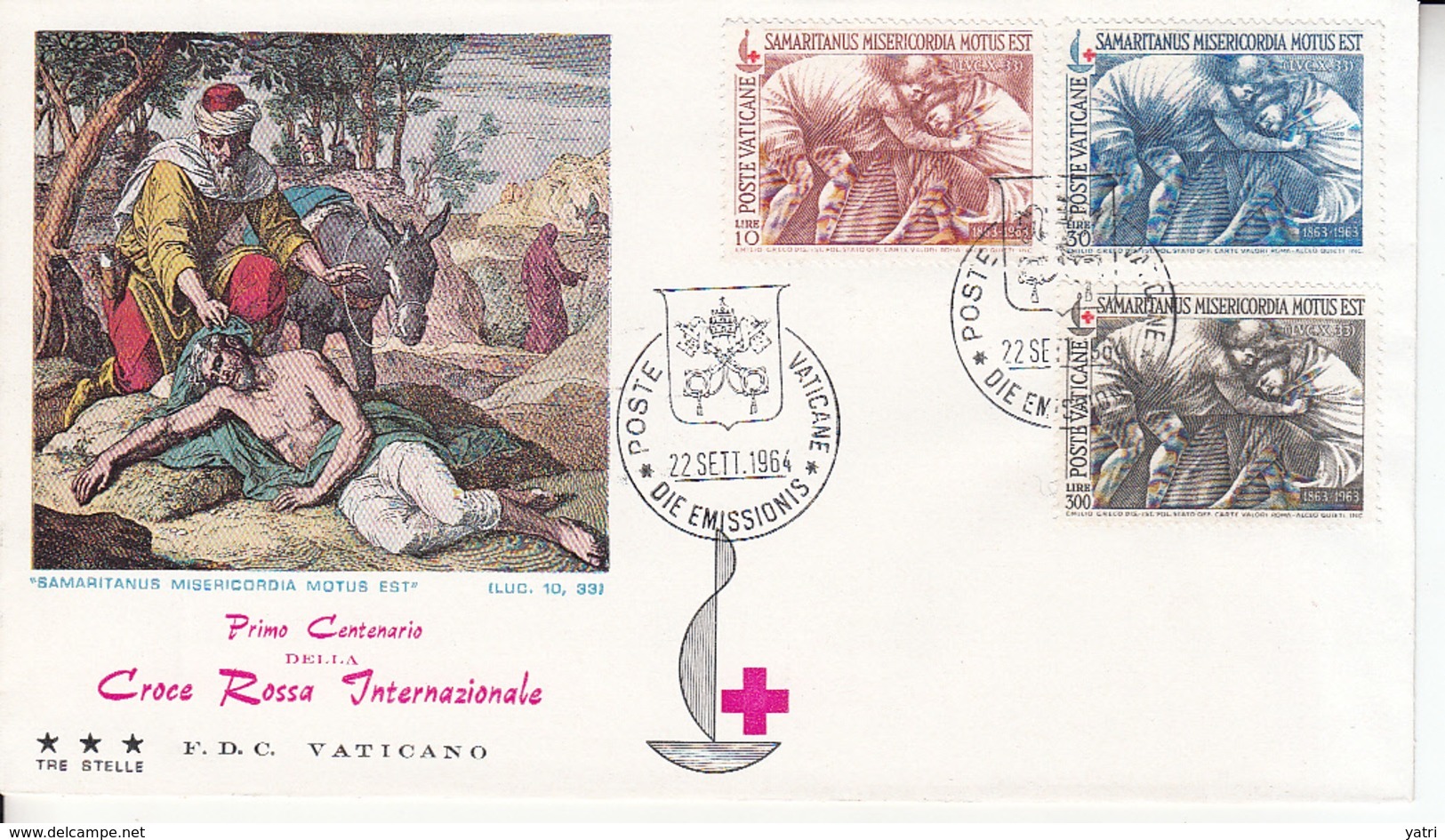 Vaticano - Croce Rossa 1964 FDC - FDC