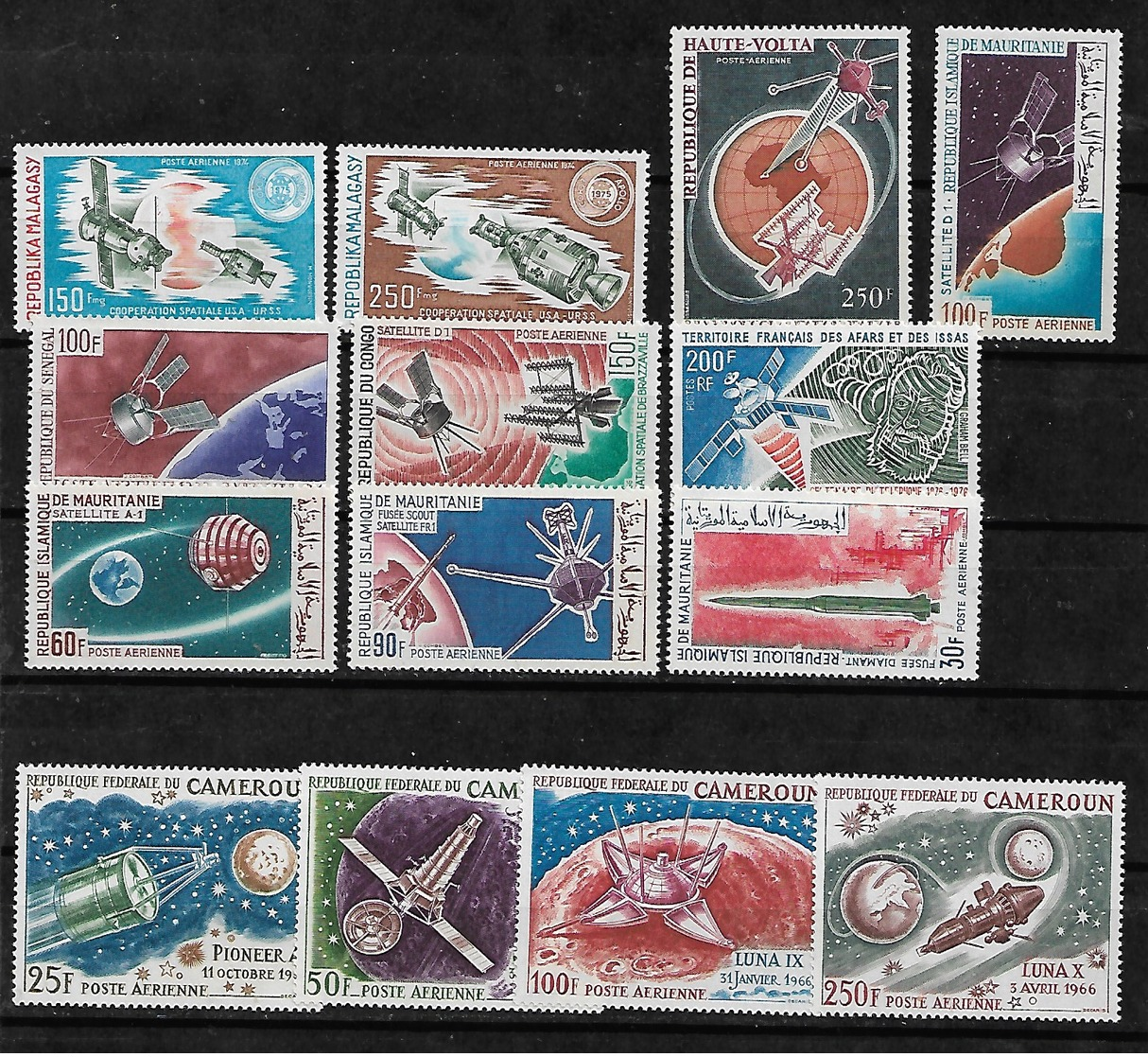 #FI-7#  LOT OF AFRICAN SPACE MNH** STAMPS. ONLY COMPLETE ISSUES. - Collezioni