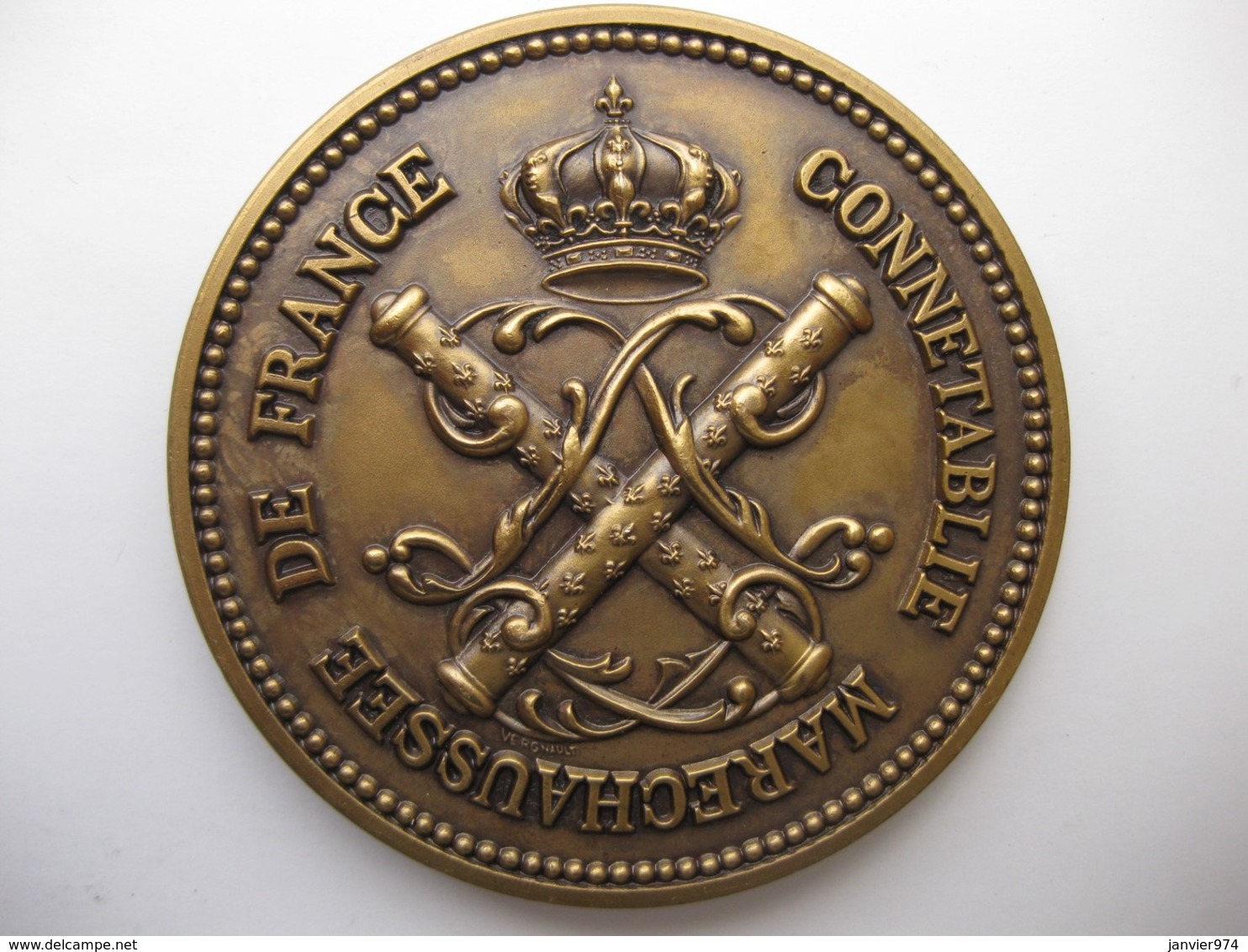 Medaille En Bronze Connétablie Maréchaussée De France, Par Vergnault - Autres & Non Classés