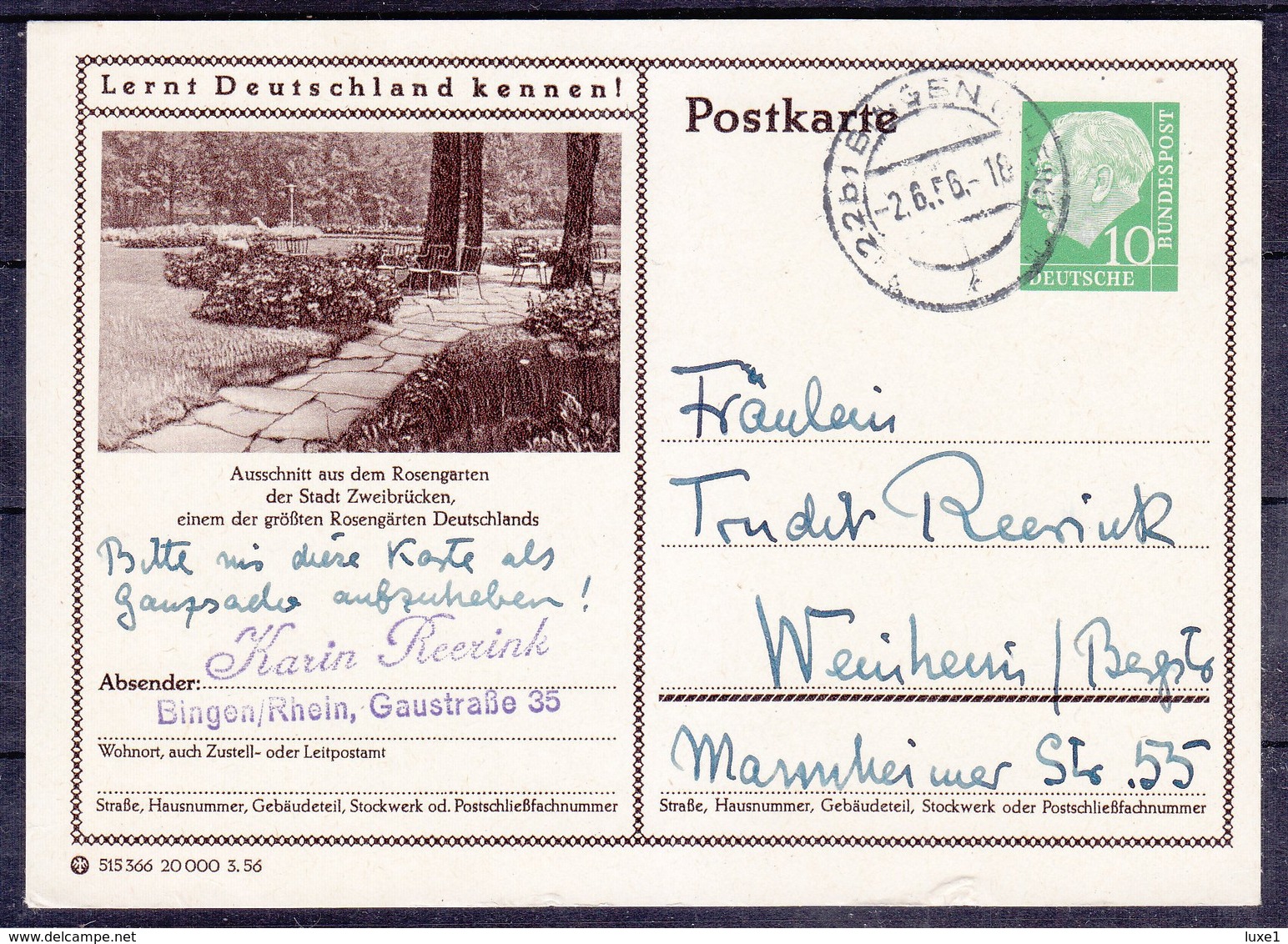 GERMANY ,  Zweibrücken  ,    OLD  POSTCARD - Zweibruecken