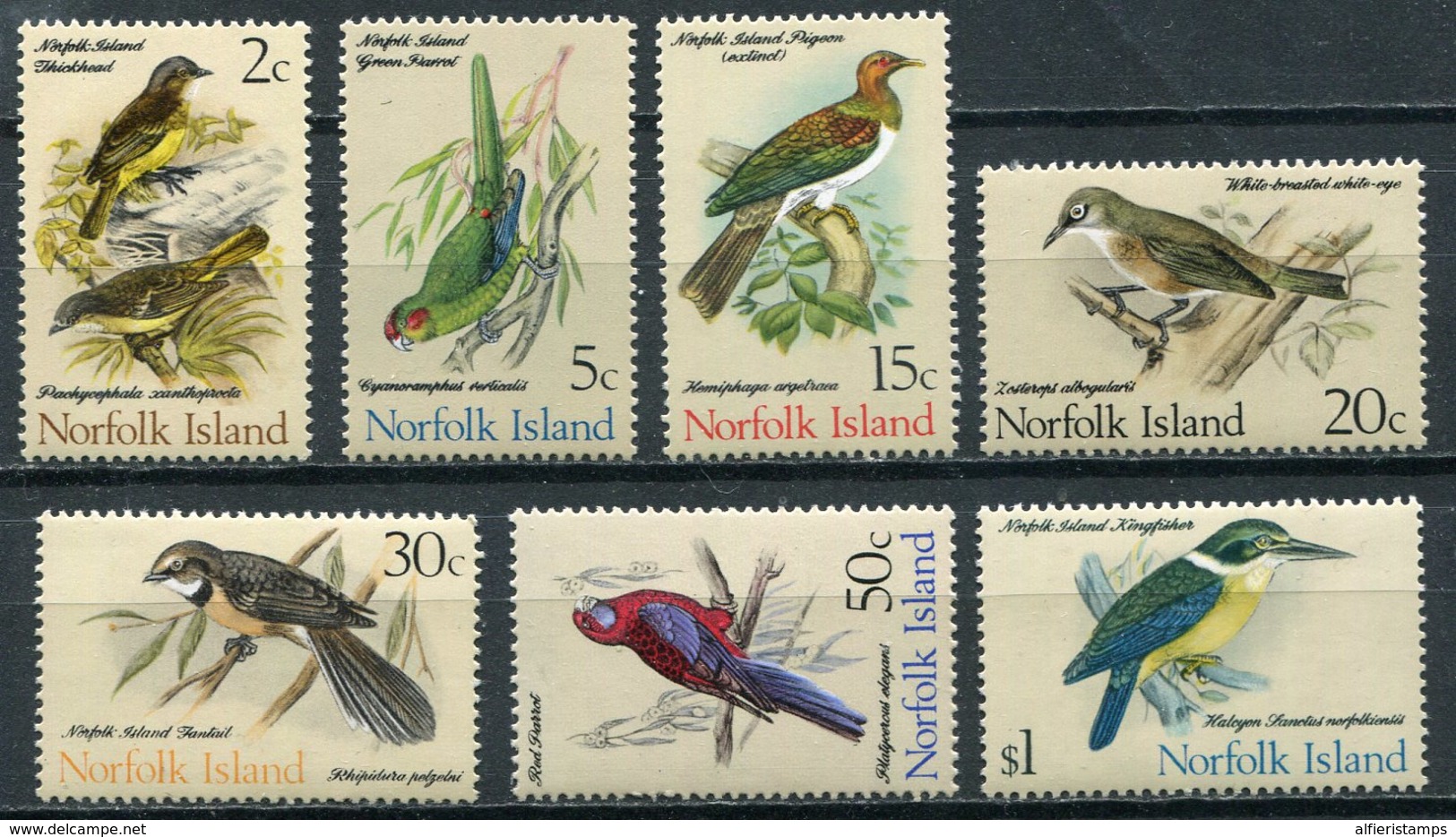 1971-ISOLA NORFOLK-BIRDS-OISEAUX- 7 VAL. M.N.H. LUXE !! - Norfolk Island