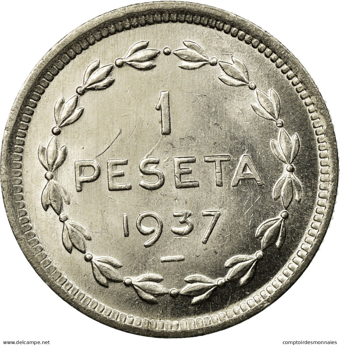 Monnaie, SPAIN CIVIL WAR, EUZKADI, Peseta, 1937, Bruxelles, SPL, Nickel, KM:1 - Zona Repubblicana