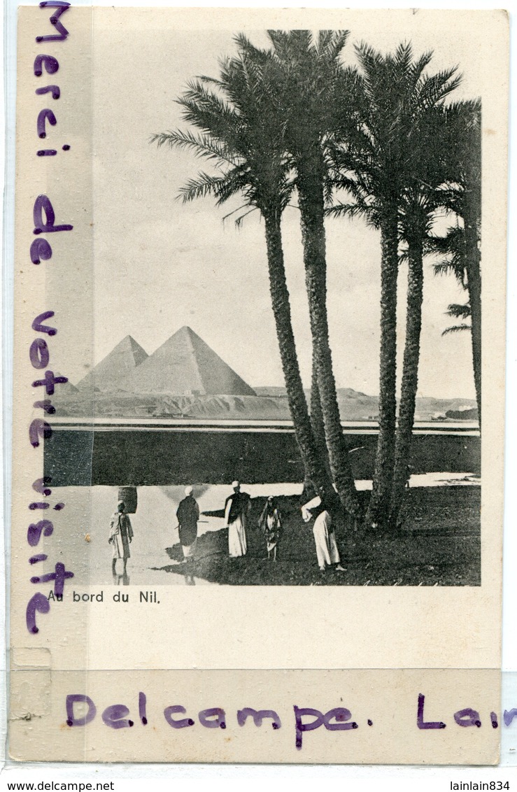 - EGYPTE - Ismailia - 3 Jolies Cartes Au Bord Du Nil, Gisa, Bourricots, Pyramides, Dromadaire, Non écrite, TTBE, Scans. - Ismaïlia