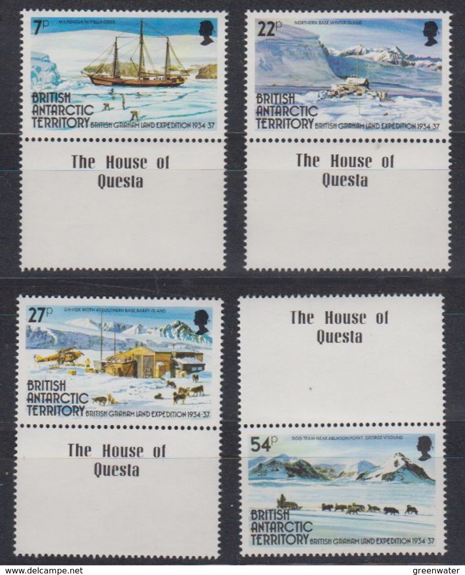 British Antarctic Territory 1985 British Grahamland Expedition 4v "House Of Questa" In Margin  ** Mnh (41657) - Ongebruikt