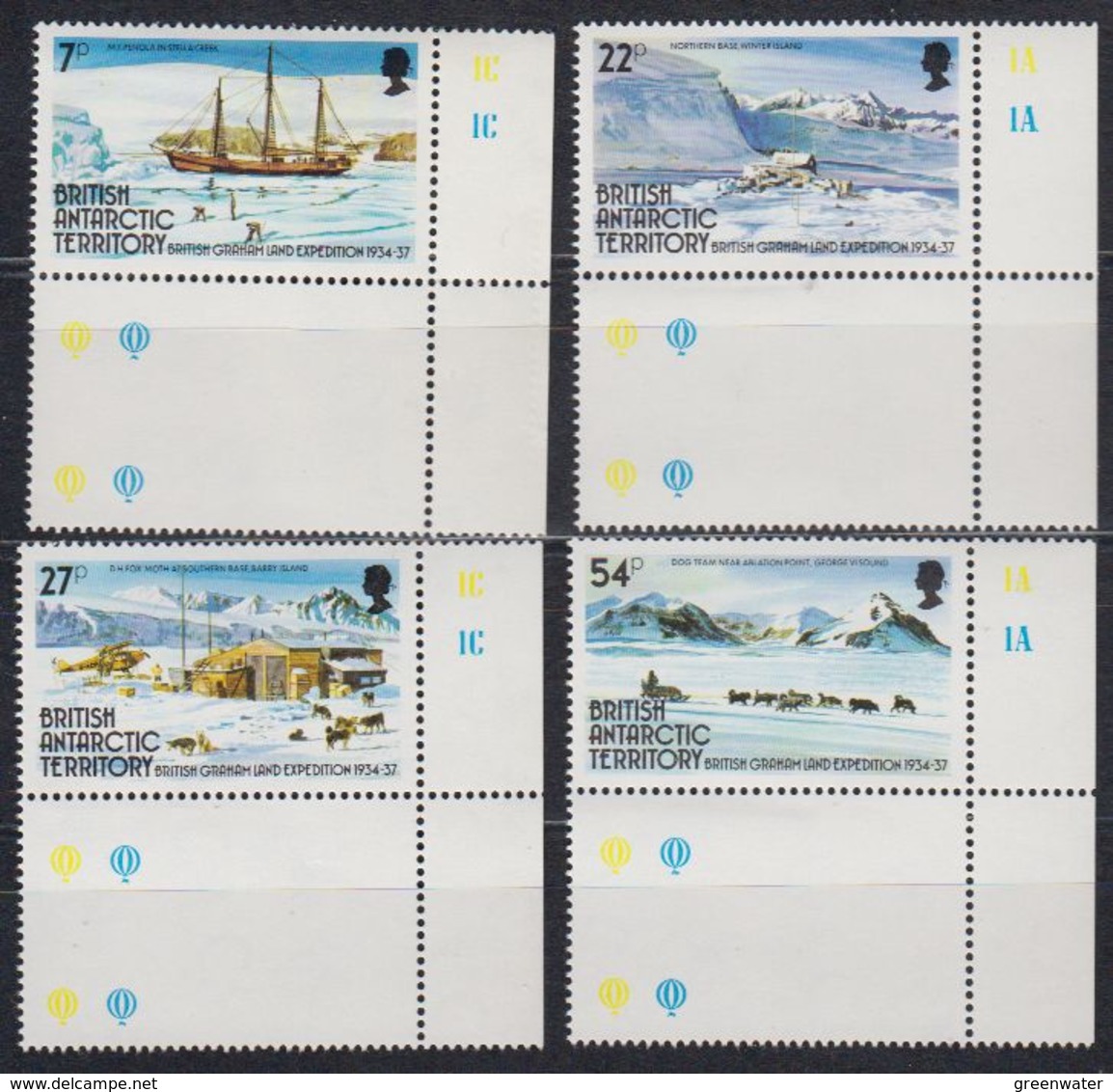 British Antarctic Territory 1985 British Grahamland Expedition 4v (corners) ** Mnh (41657A) - Neufs