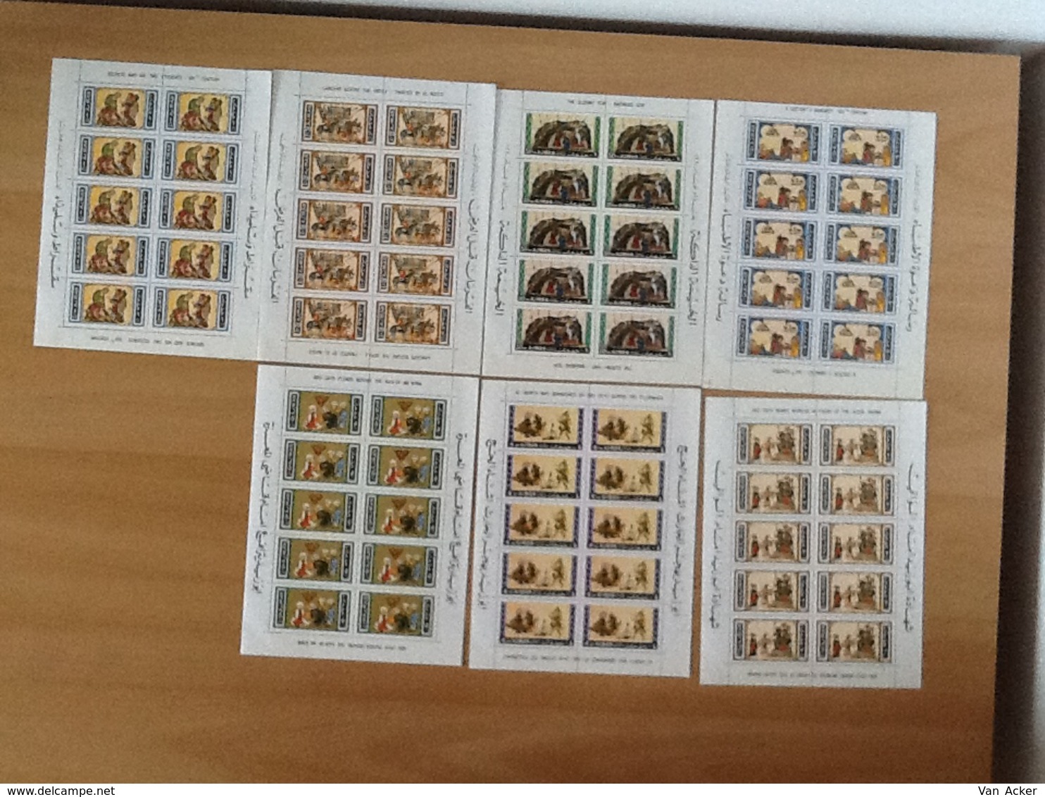 Ajman Nr. 158/163 Paintings MNH Complete Sheets - Ajman