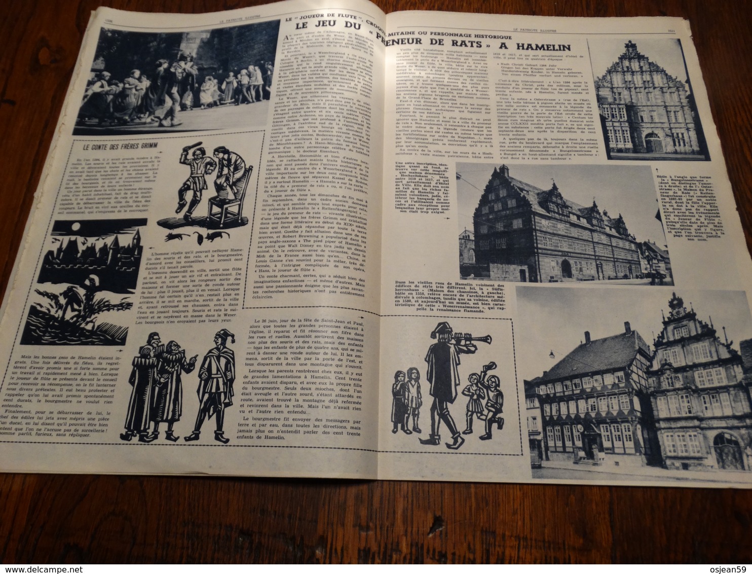 Le patriote illustré N°38 di 22/09/1957.La consécration de l'église russe à Chevetogne/Le jeu de preneur de rats..