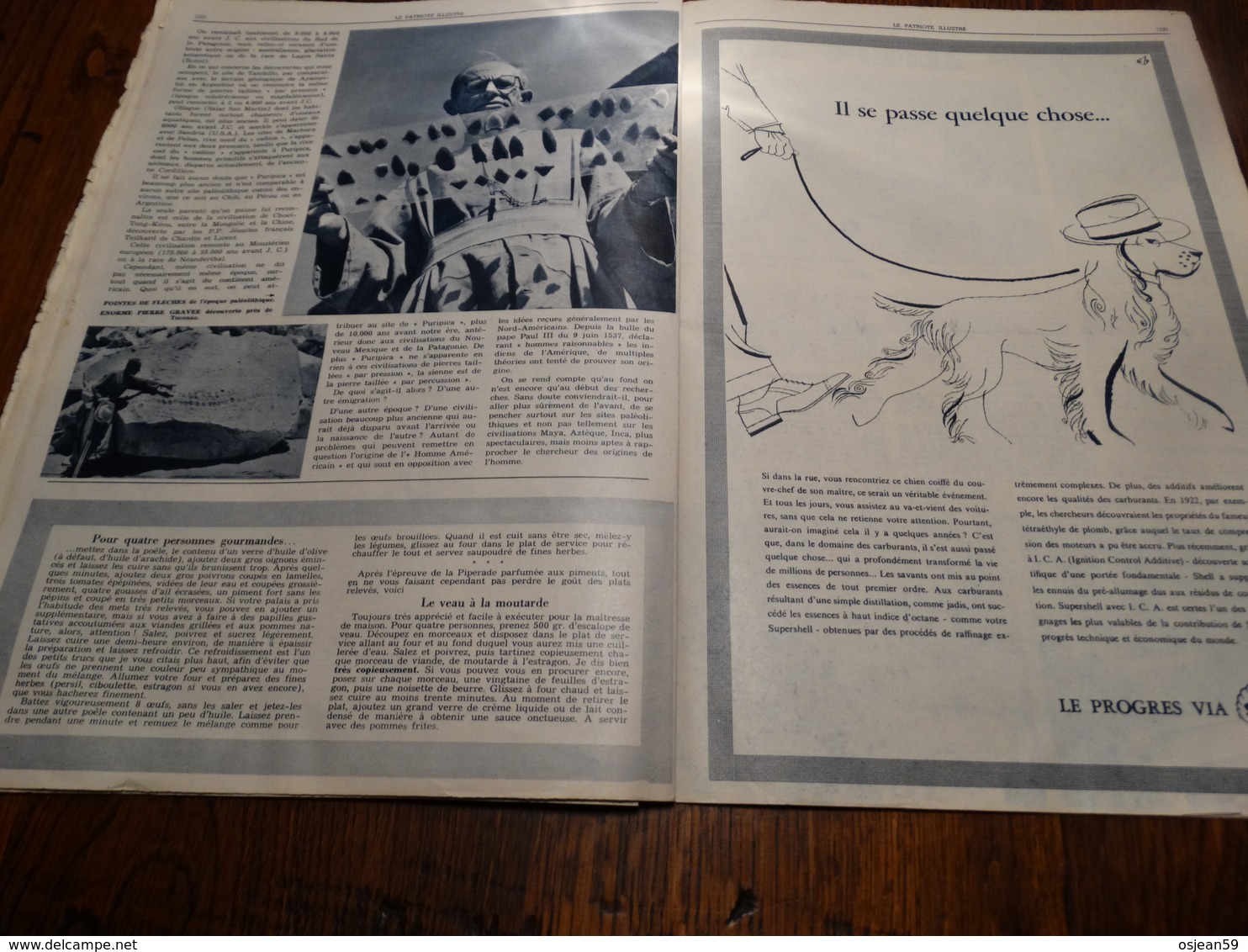 Le patriote illustré N°38 di 22/09/1957.La consécration de l'église russe à Chevetogne/Le jeu de preneur de rats..