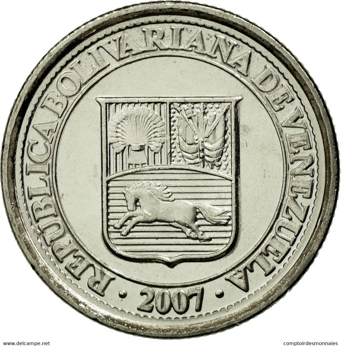 Monnaie, Venezuela, 10 Centimos, 2007, Maracay, SPL, Nickel Plated Steel, KM:89 - Venezuela