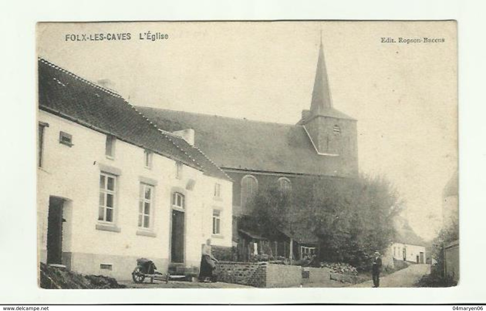 -*1 X FOLX-LES-CAVES   * -"" L'EGLISE.  -   ""- - Orp-Jauche