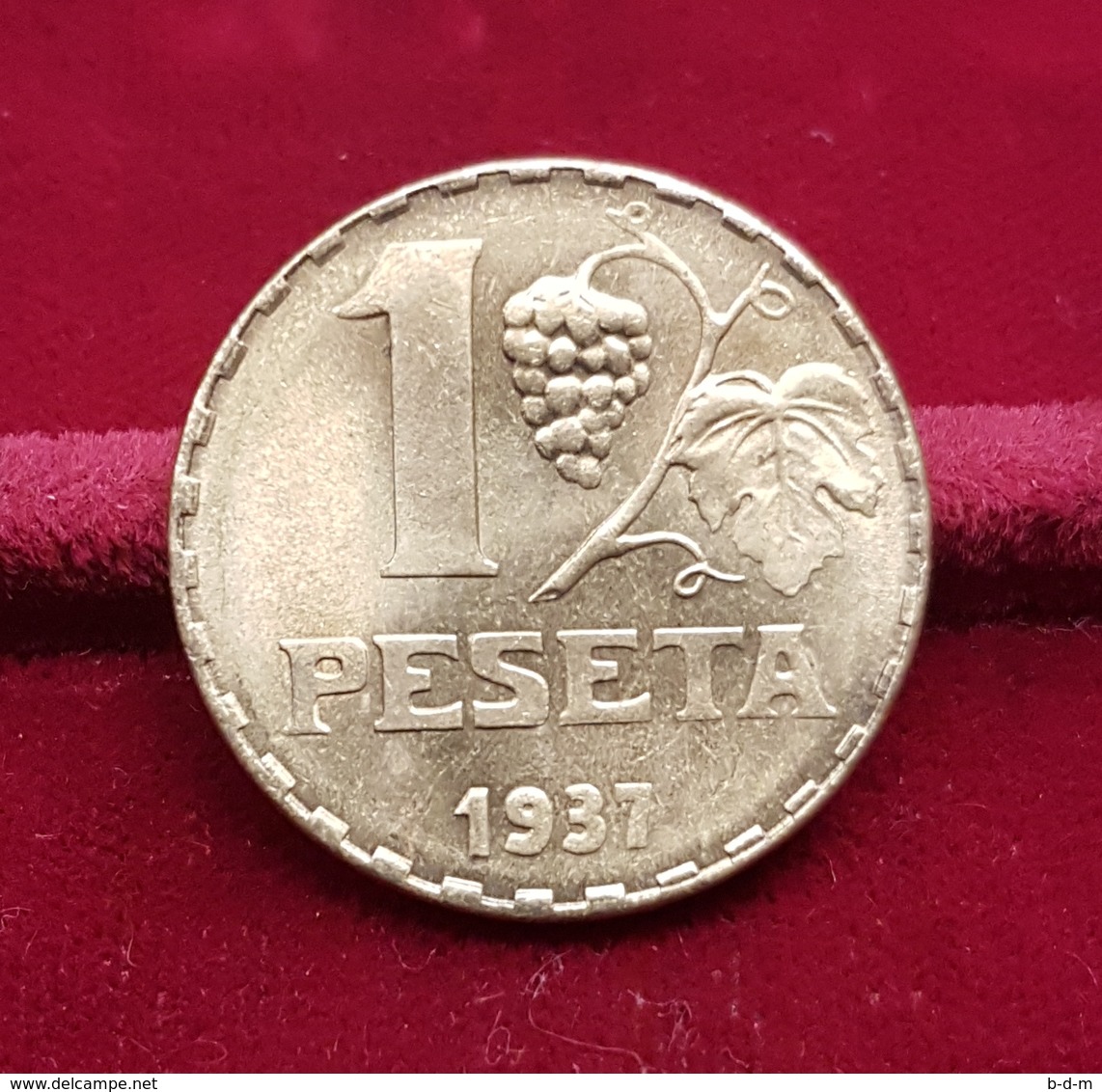 España 1 Peseta - II República Española 1937 Km 755 SC UNC - 1 Peseta