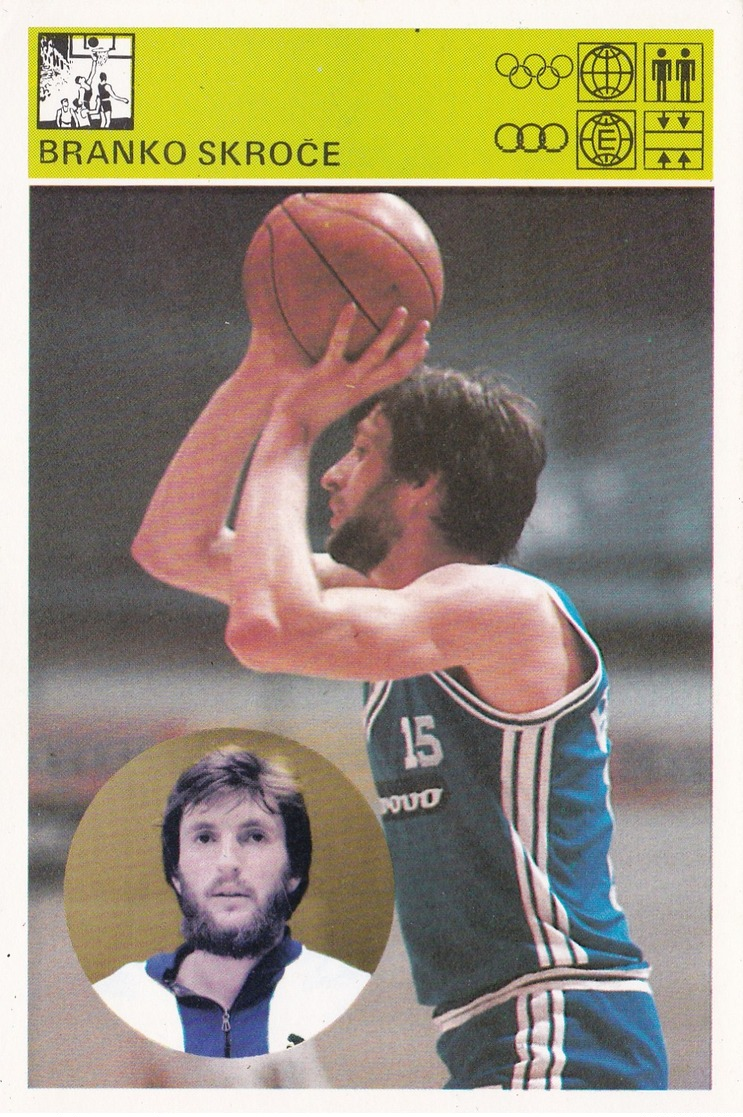 BRANKO SKROCE CARD-SVIJET SPORTA (B210) - Pallacanestro