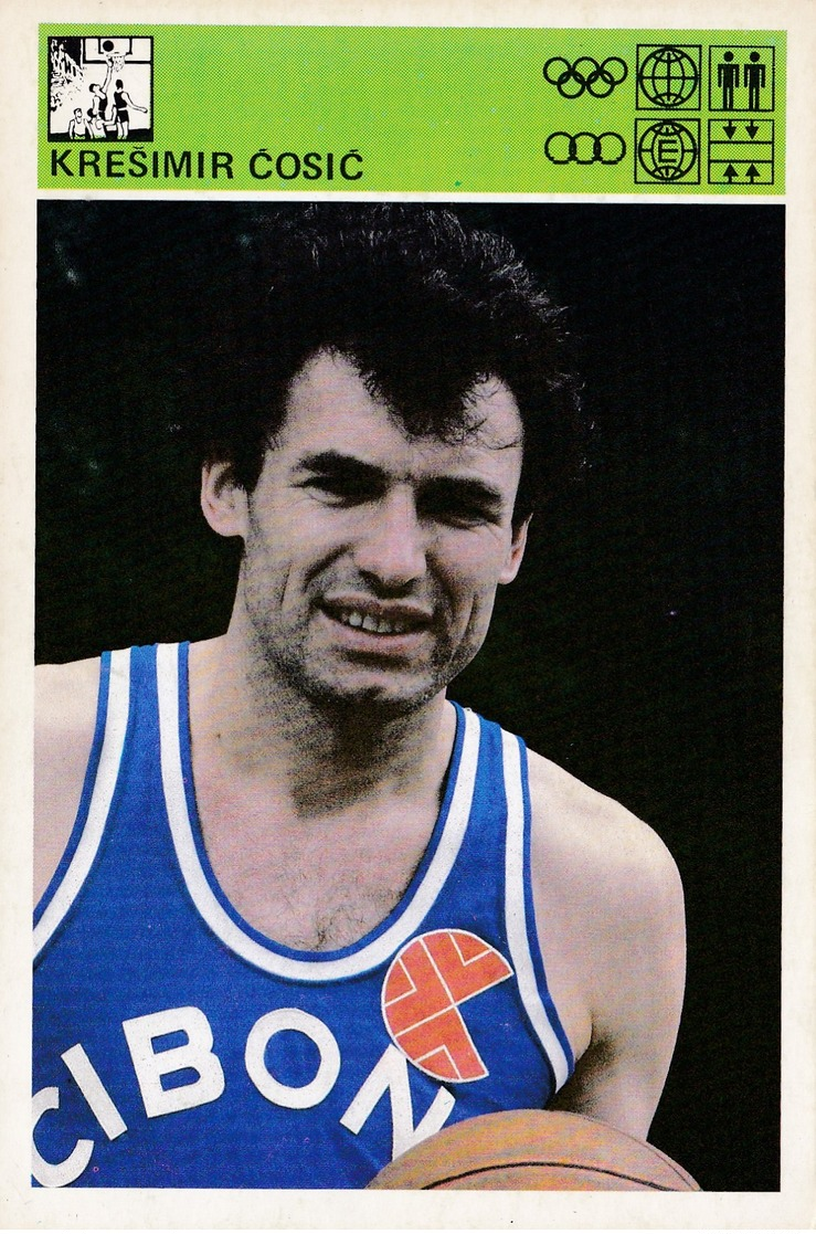 KRESIMIR COSIC CARD-SVIJET SPORTA (B223) - Basket-ball