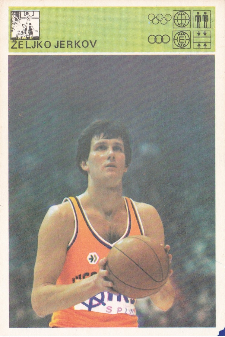 ZELJKO JERKOV CARD-SVIJET SPORTA (B231) - Basket-ball