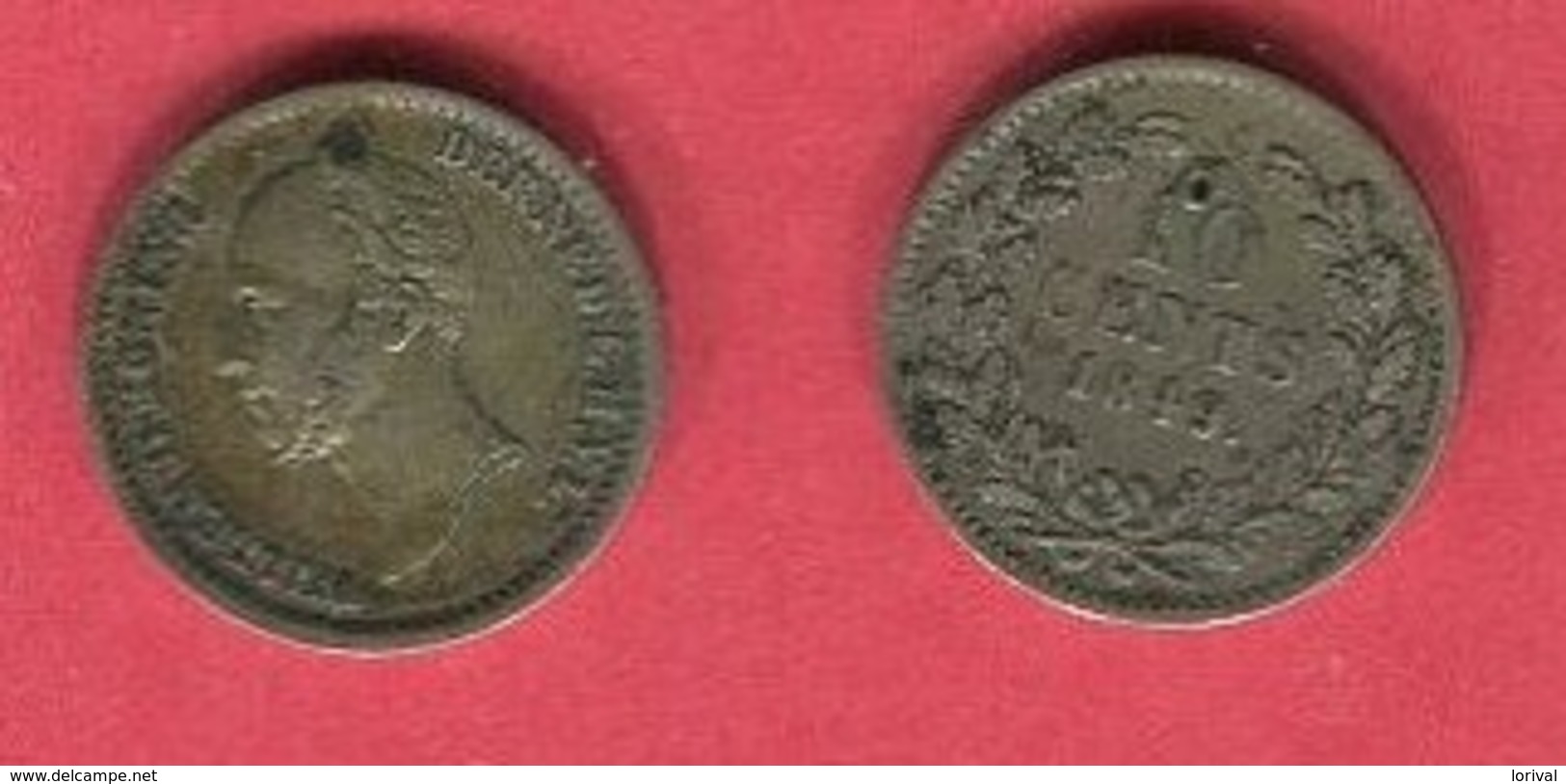 10 Cent  ( Km 77) TB 22 - 1840-1849: Willem II.