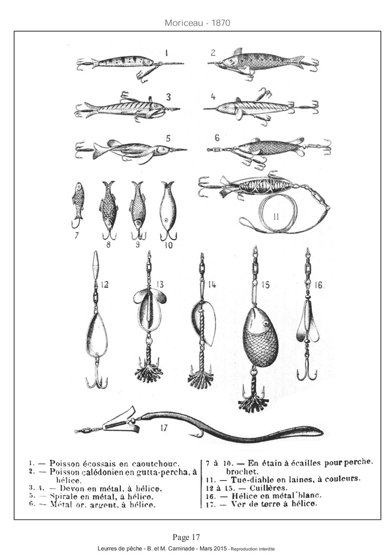 LIVRE-pour-collection-leurres-anciens-publicités-brevets-dates-de-sortie - Pêche