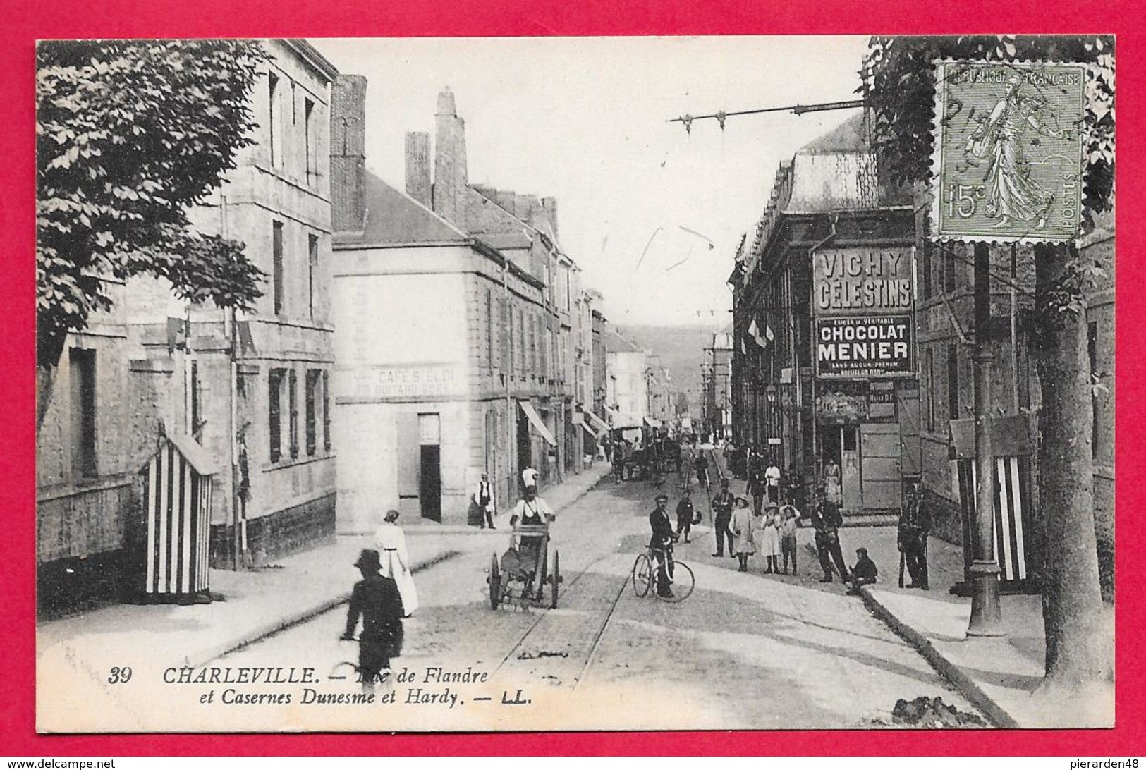 08-Charleville- Faubourg De Flandre-Casernes Dunesme Et Hardy -cpa écrite - Charleville