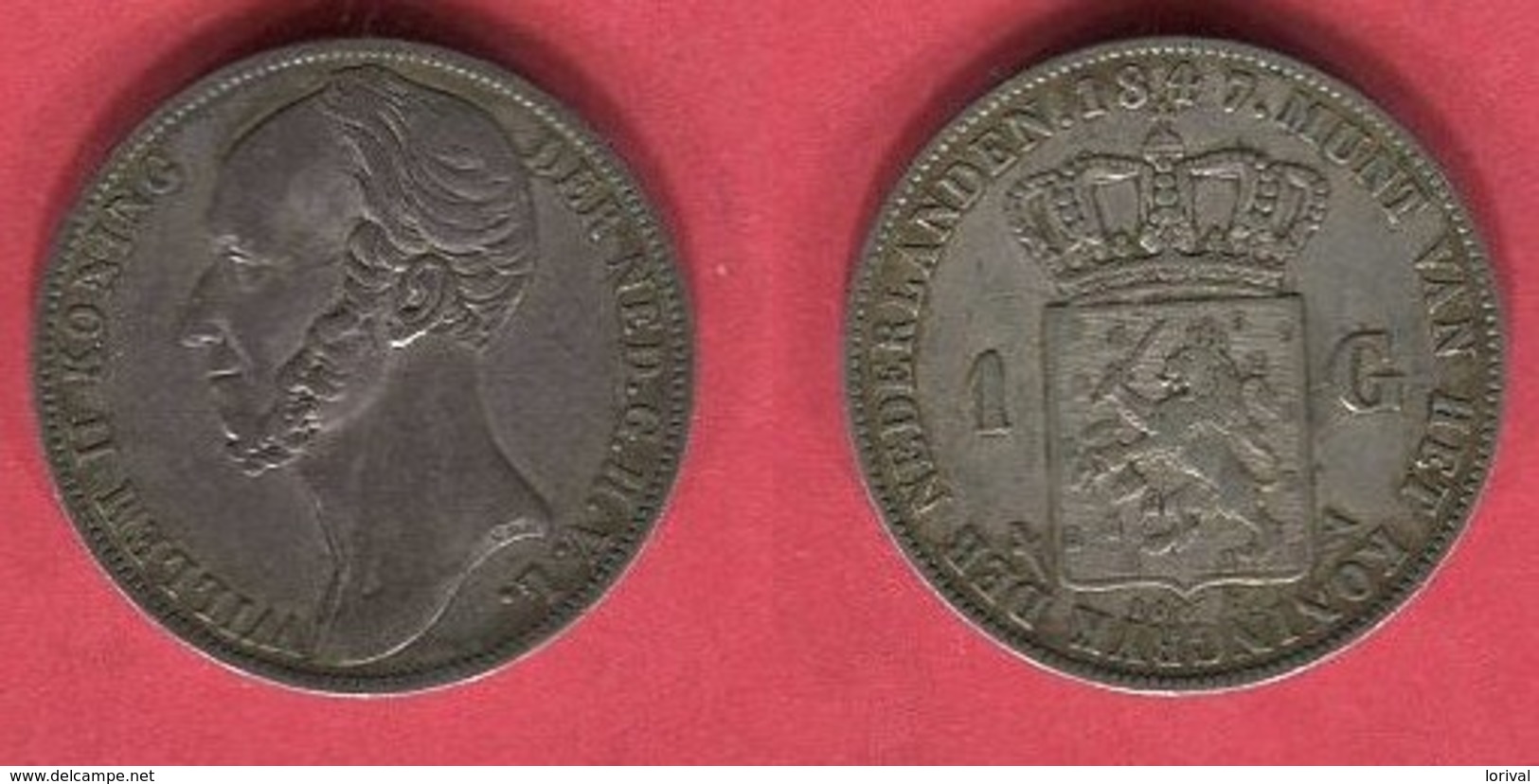 1 GULDEN   ( Km 66) TB+ 60 - 1840-1849 : Willem II