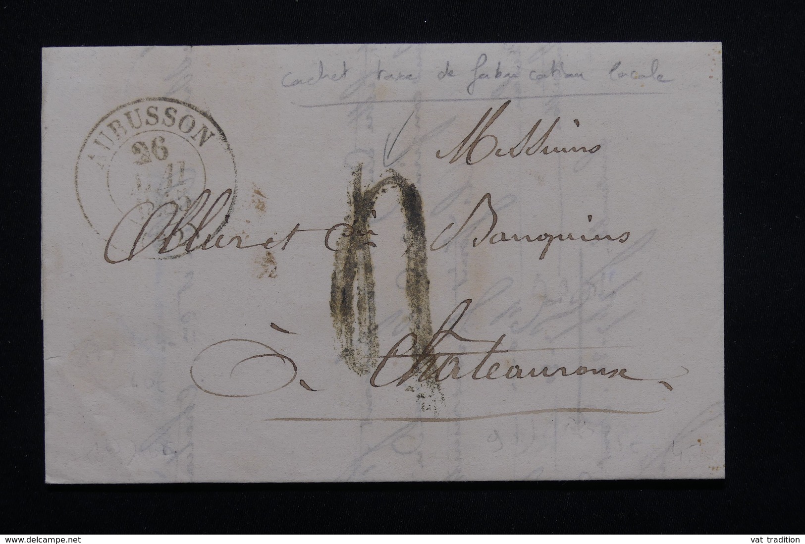 FRANCE - Lettre De Aubusson Pour Châteauroux En 1845 - L 20738 - 1801-1848: Précurseurs XIX