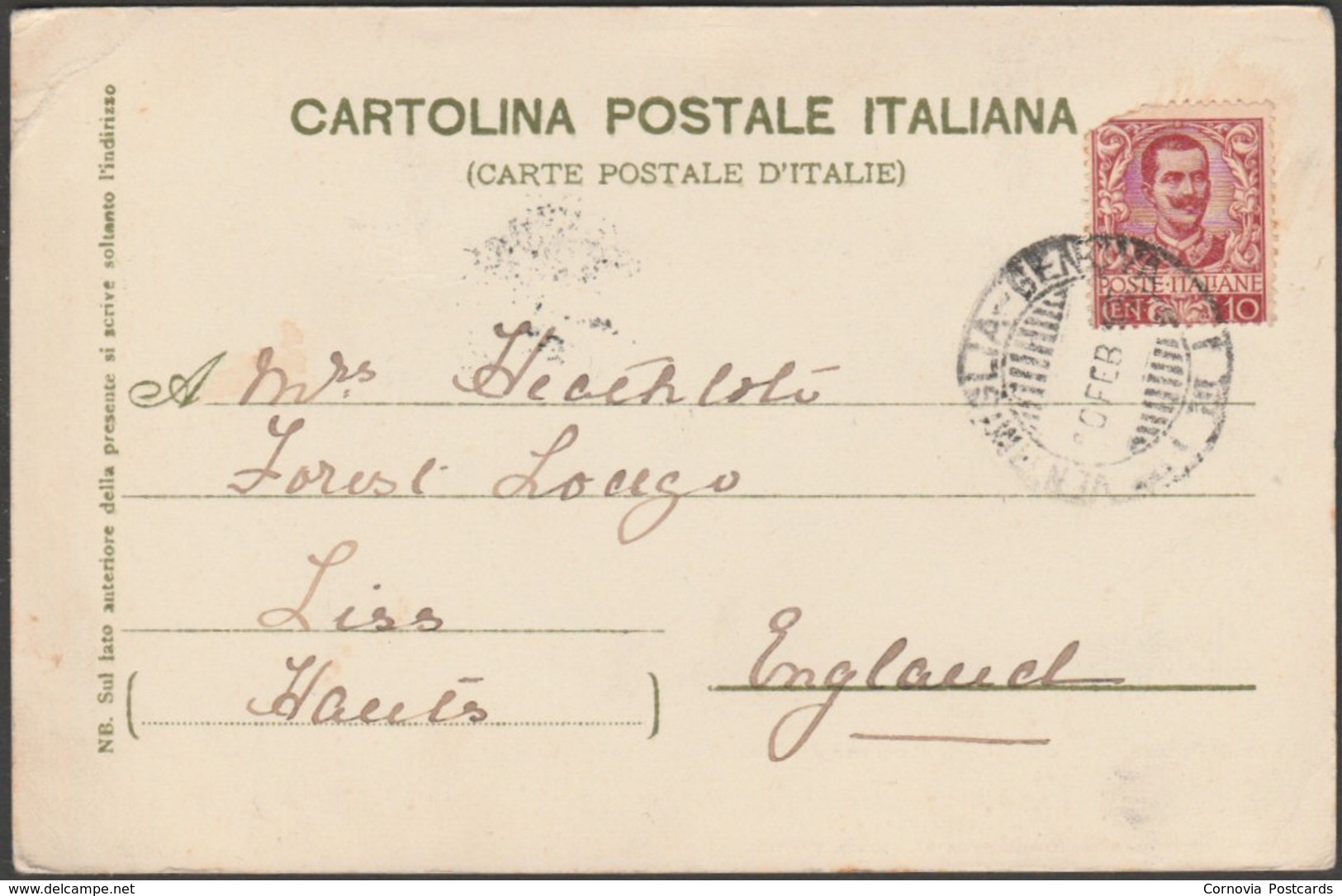 Panorama Dal Capo III, Bordighera, 1905 - Reincke Cartolina - Other & Unclassified