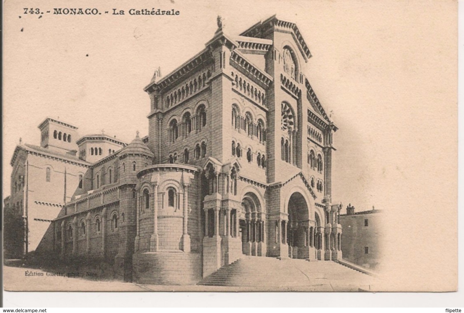 L20J484 - Monaco - La Cathédrale  - Gilletta N°743 - Précurseur - Saint Nicholas Cathedral
