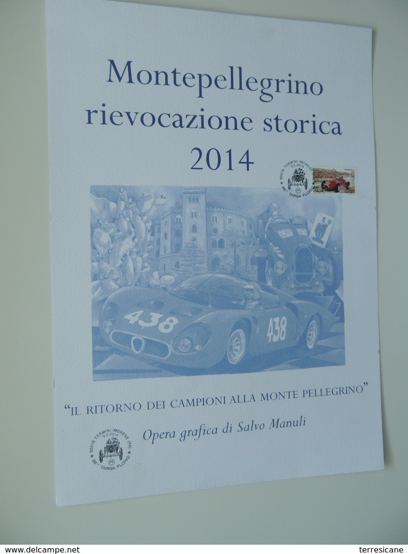 Montepellegrino Rievocazione Storica 2014 Opera Grafica Di S. Manuli Bolli E Affrancatura Filatelica Rrr B1 - Manifesti