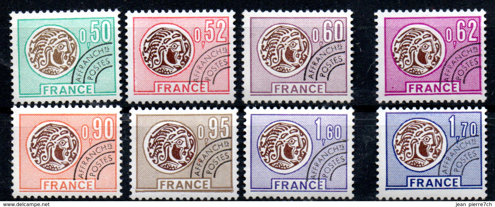 France Frankreich Vorausentwertungen Y&T Préo 138** - Préo 145** - 1964-1988