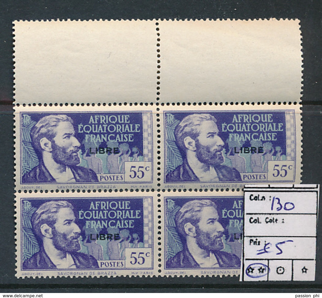 AEF FRANCE LIBRE MAURY DALLAY 130 MNH SANS CHARNIERE - Neufs