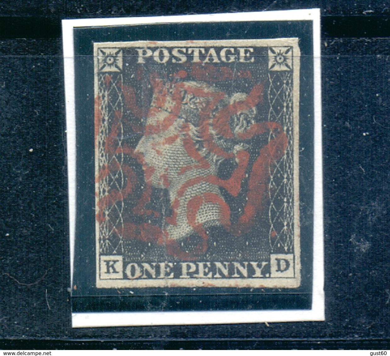 Penny Black Four Margins Fine Used - Storia Postale