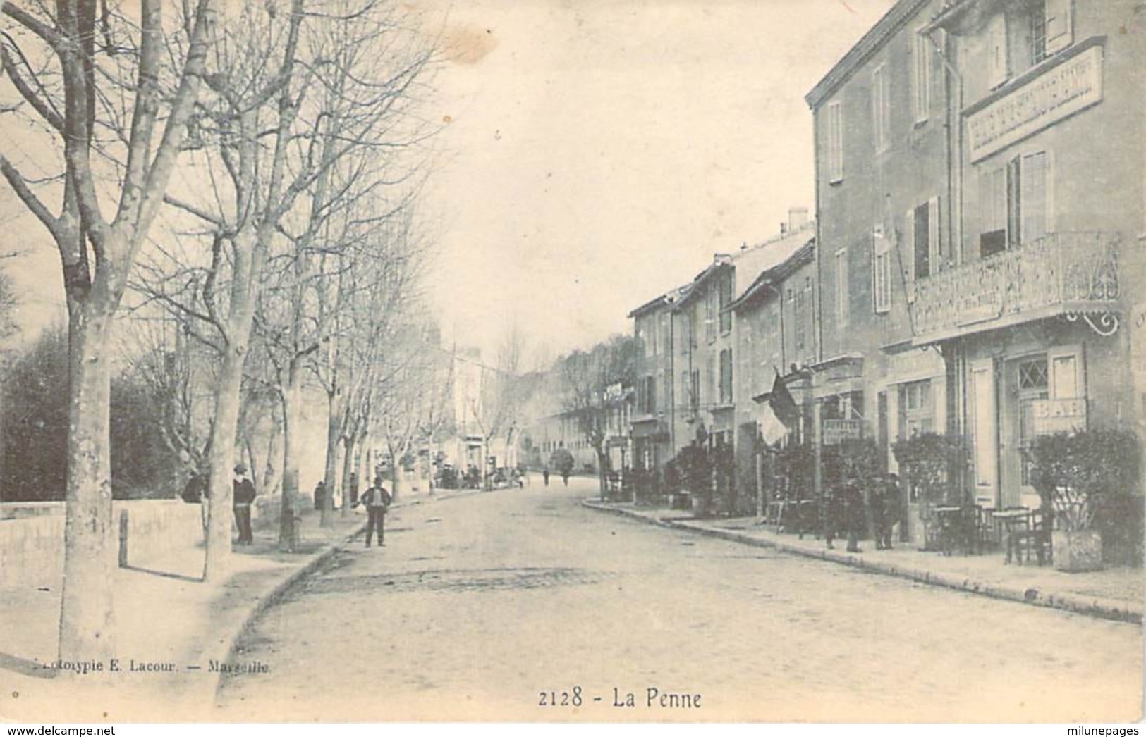 13 Bouches Du Rhône L'avenue Principale Animée De La PENNE Sur HUVEAUNE - Sonstige & Ohne Zuordnung