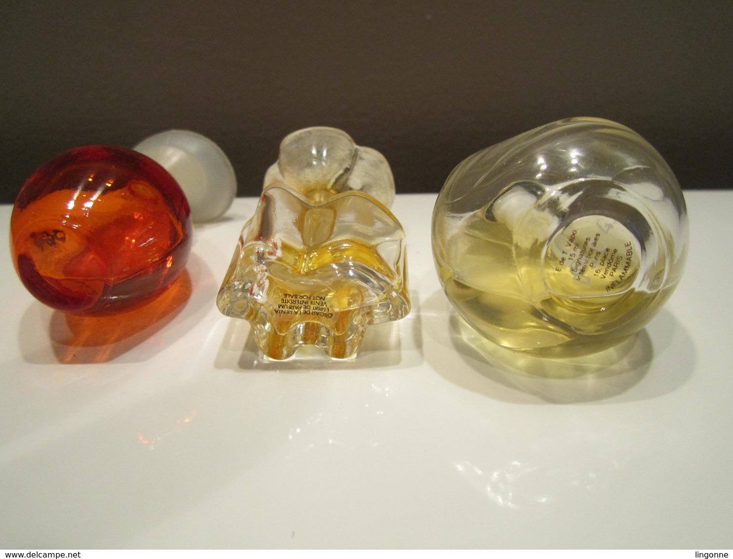 Lot De 3 Mignonnettes De Parfum CANTATE  OSCAR DE LA RENTA - E De T VAPO VENDÔME - Non Classificati