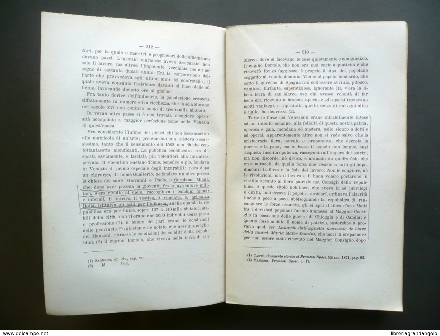 La Storia Di Venezia Nella Vita Privata P. G. Molmenti Roux E Favale 1880 - Non Classificati