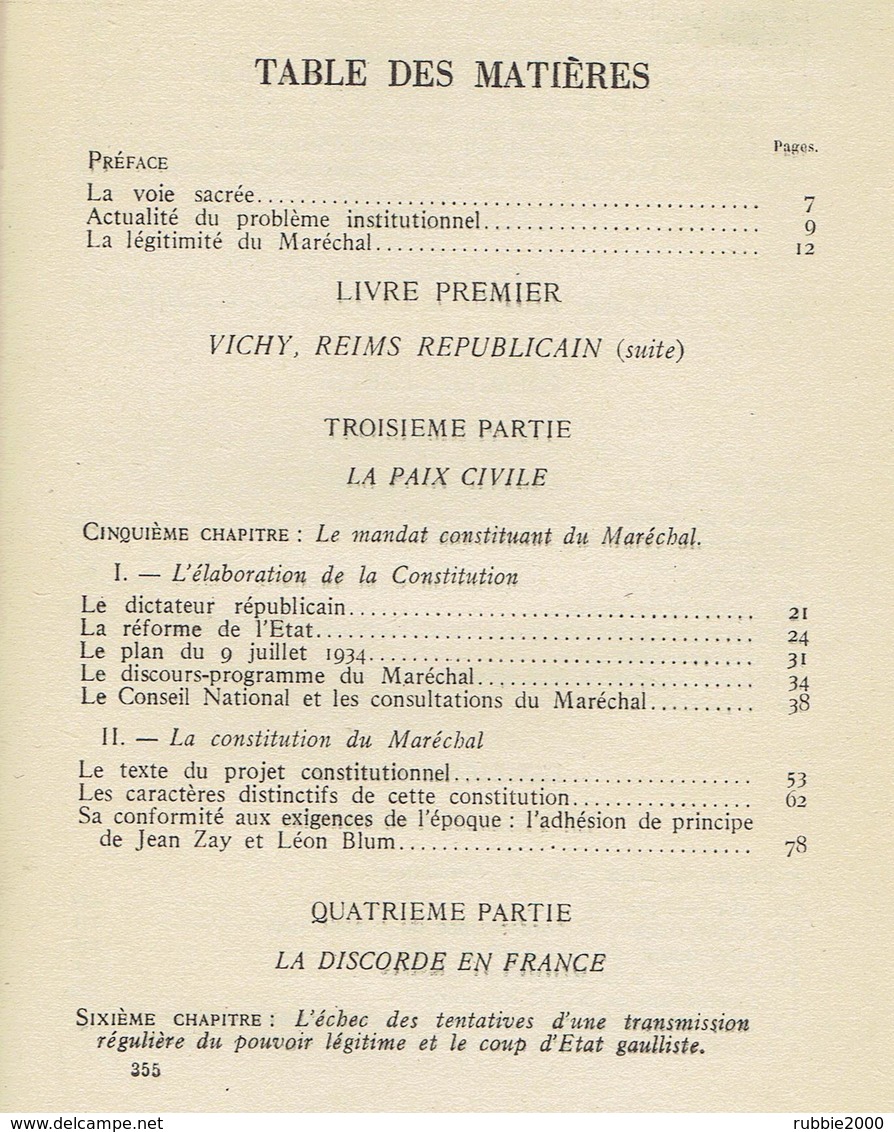 L APPEL DE L ILE D YEU 1951 LOUIS DOMINIQUE GIRARD LIVRE ANTI GENERAL DE GAULLE ET PRO  MARECHAL PHILIPPE PETAIN - History