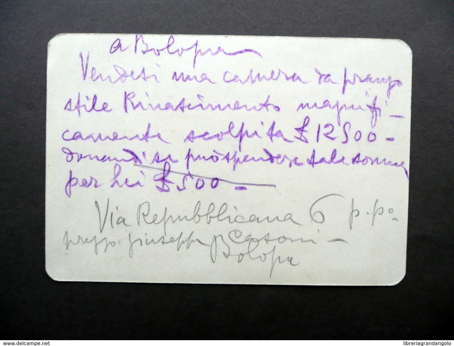 Pennellificio Bolognese Via Saragozza 28 Bologna Cartoncino Pubblicità Anni '30 - Non Classificati