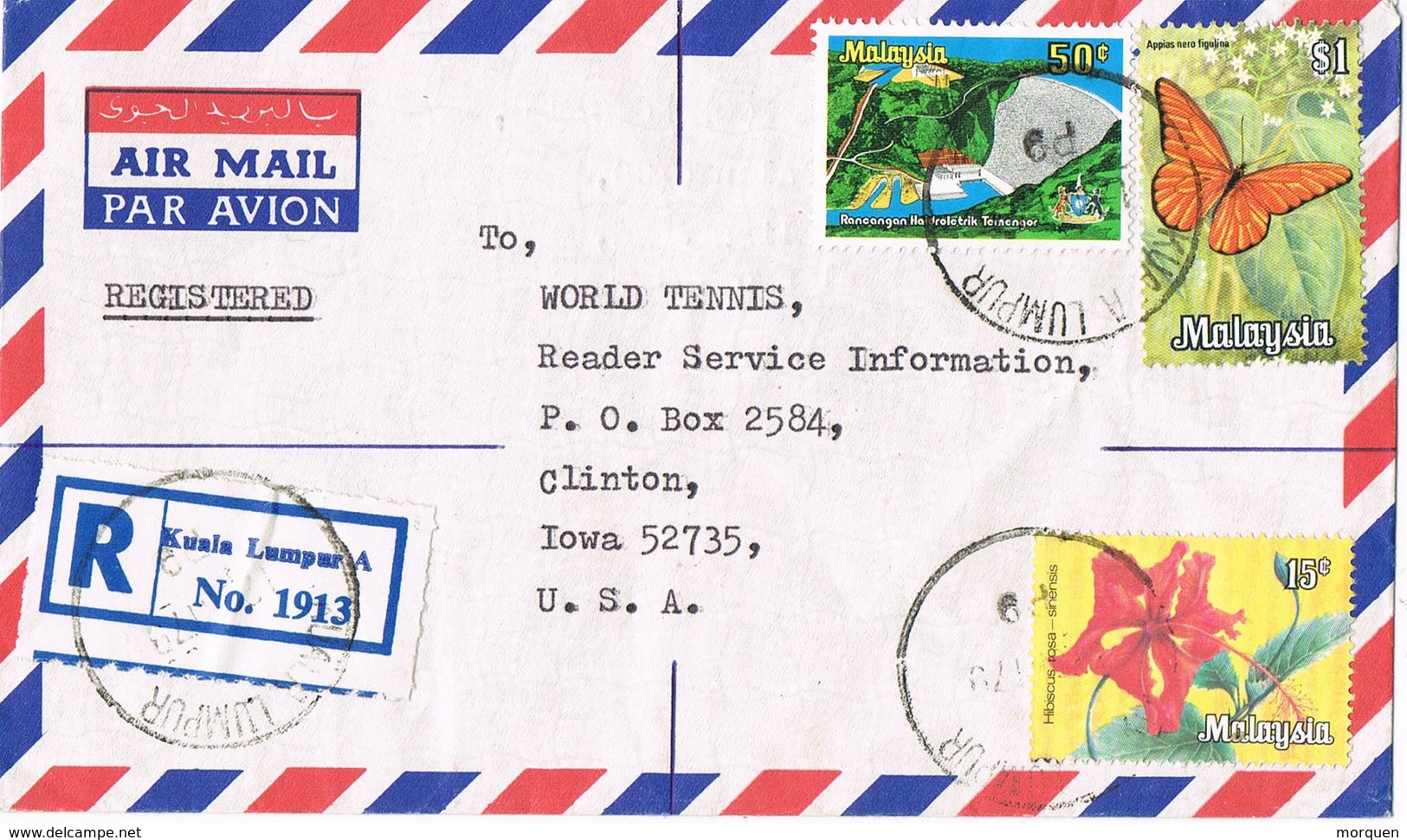 31135. Carta Aerea Certificada PETALING JAYA (Kuala Lumpur) Selangopr, Malaysia 1979 - Malaysia (1964-...)