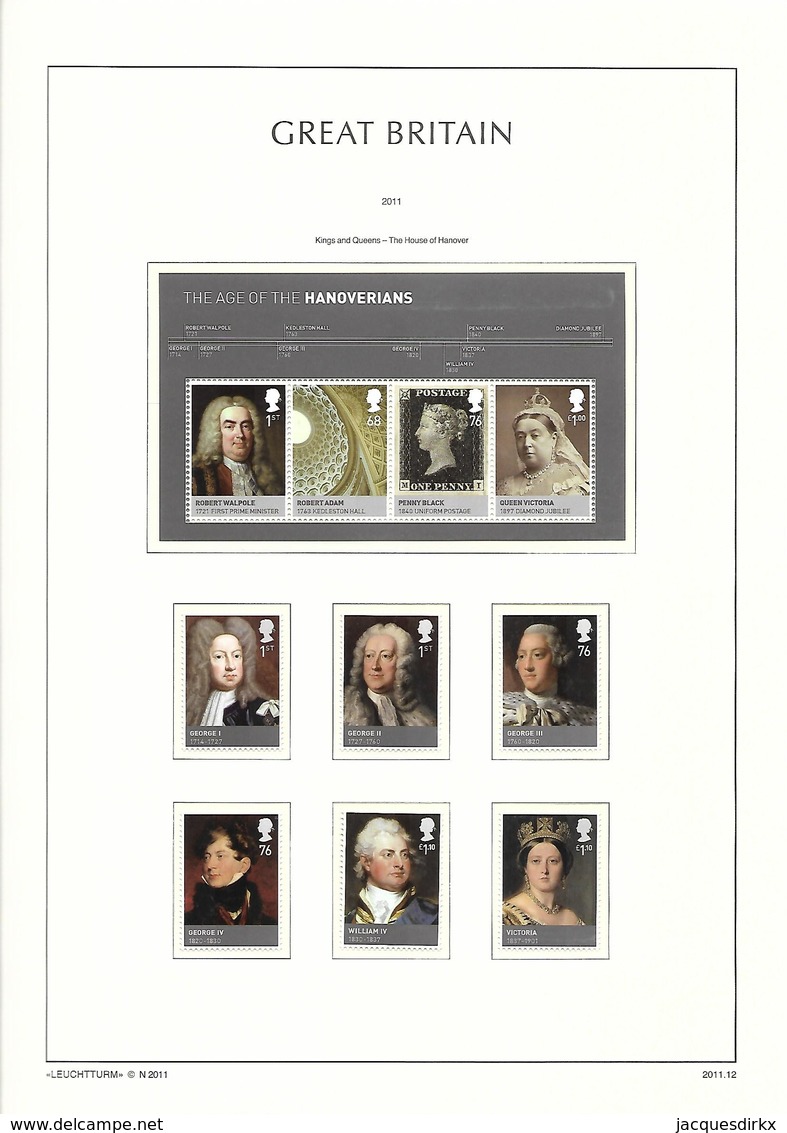 Engeland      .    Page With Stamps         .  **             .     Neuf SANS Charniere   .   /  .     MNH - Ongebruikt