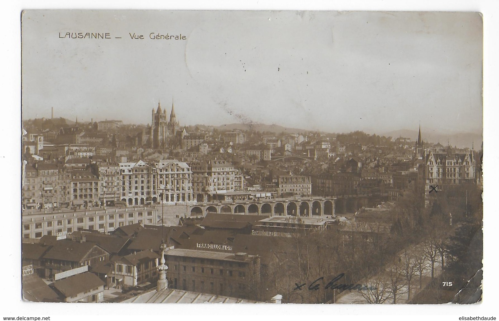 1915 - CARTE De LAUSANNE (SUISSE) => 82° RI à PARIS Avec RETOUR à L'ENVOYEUR - Guerre De 1914-18