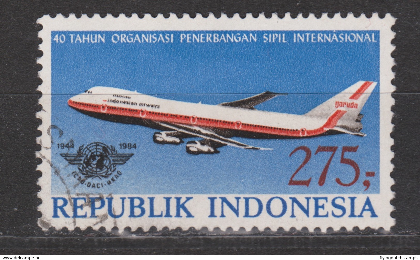 Indonesia Indonesie 1221 Used ; Vliegtuig, Flugzeuge, Avion, Avion, Aeroplane 1984 - Vliegtuigen