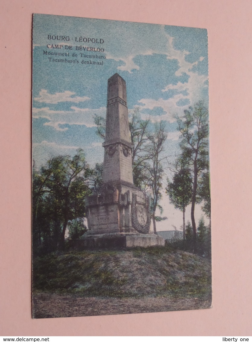 Monument De TACAMBARO / Denkmaal () Anno 1924 ( Zie / See / Voir Photo ) ! - Leopoldsburg (Camp De Beverloo)