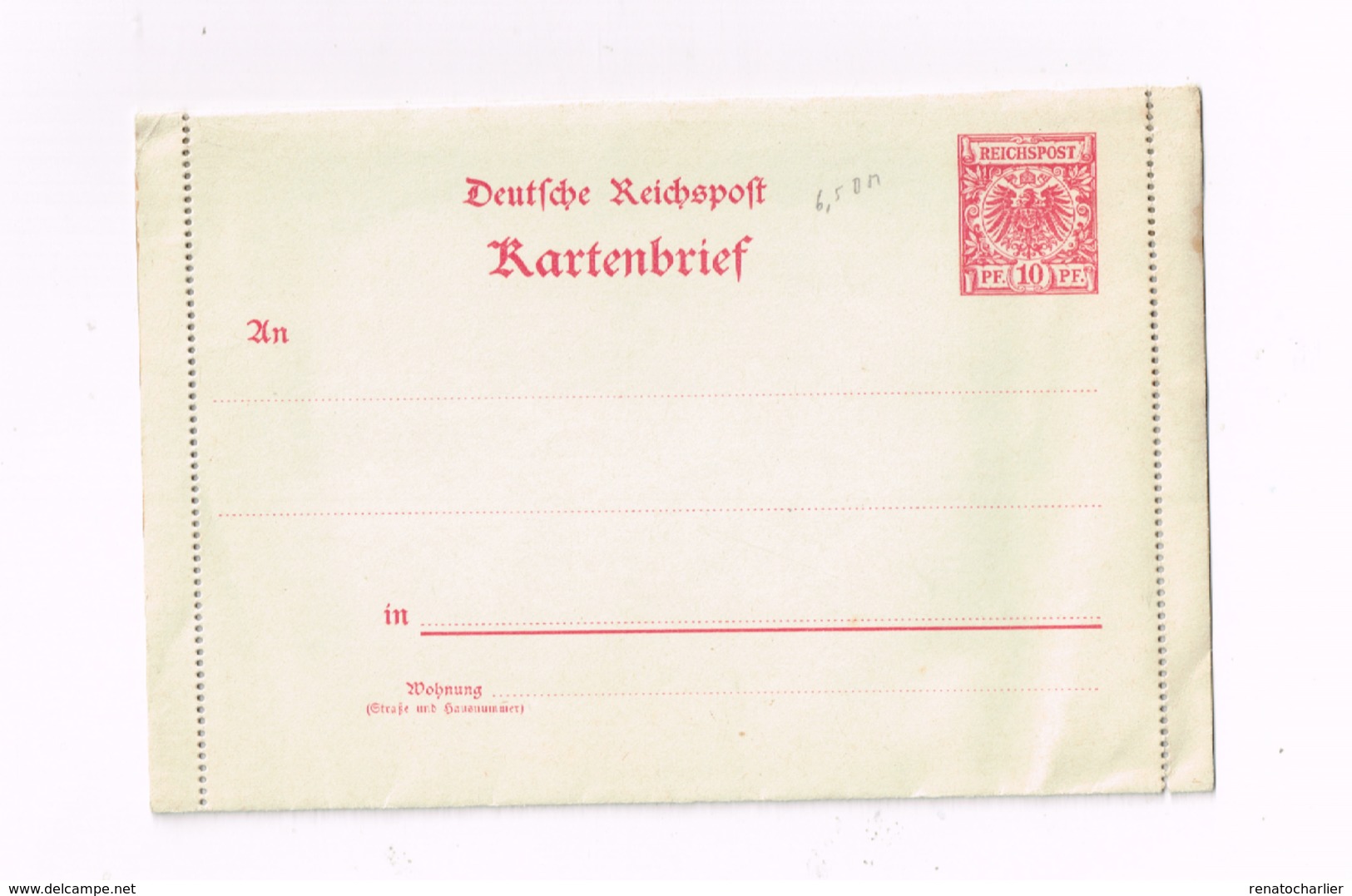 Entier Postal à 10 Pfennig. - Sonstige & Ohne Zuordnung