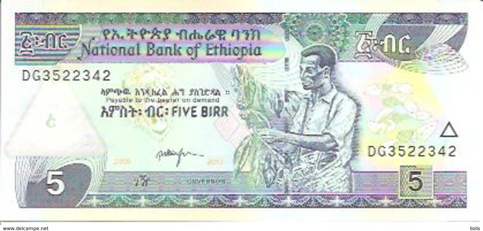 Ethiopia    5 Birr  2017  UNC - Ethiopie