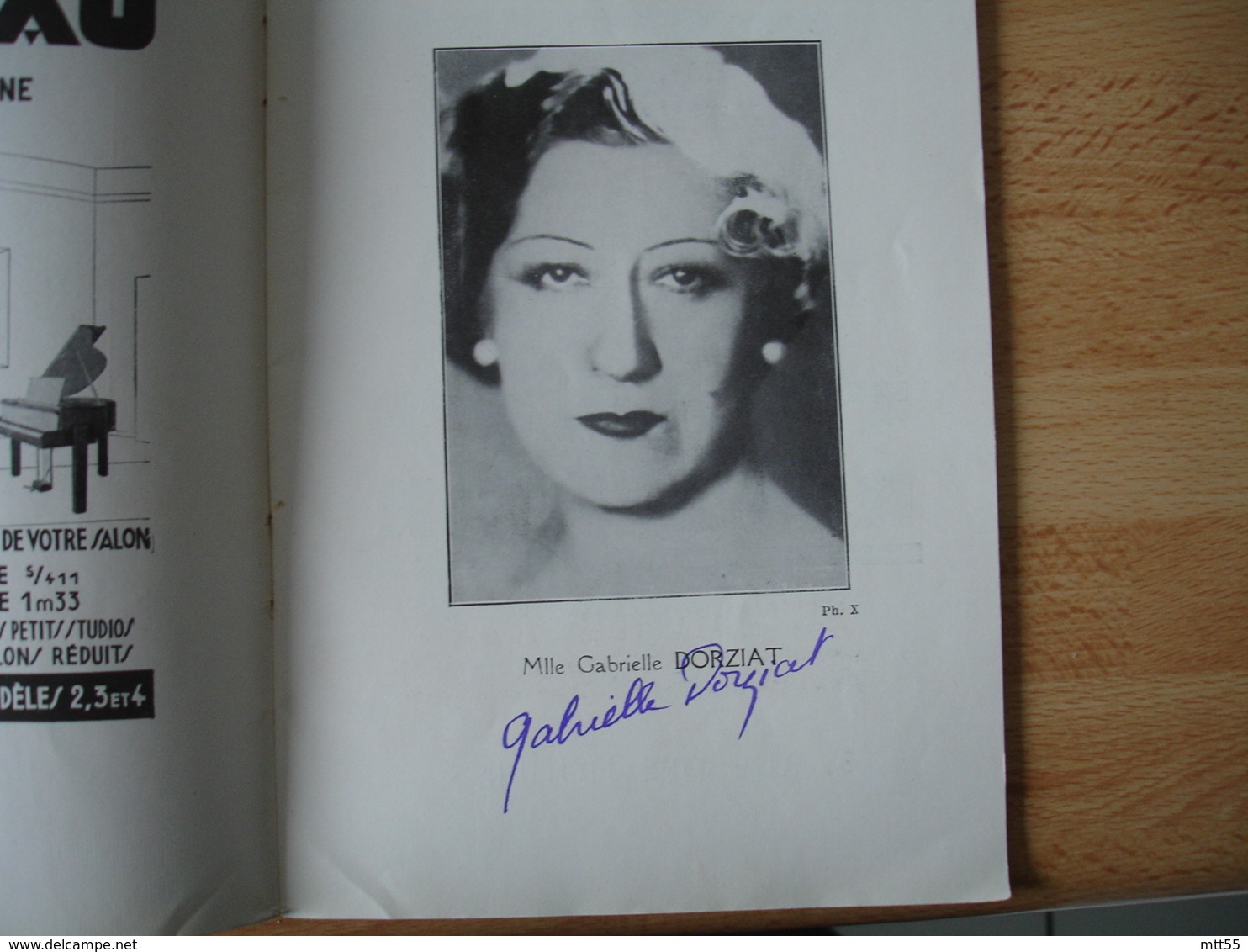 autographe signature manuscrite louis jouvet jean giraudoux jean renoir gabrielle dorziat artiste sur programme theatre