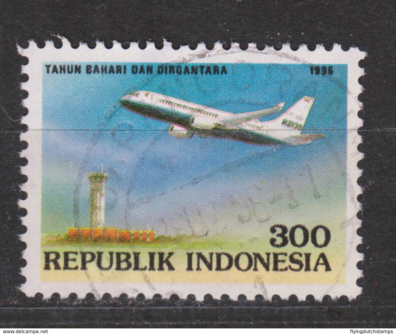 Indonesia Indonesie 1701 Used ; Vliegtuig, Flugzeuge, Avion, Avion, Aeroplane 1996 - Vliegtuigen