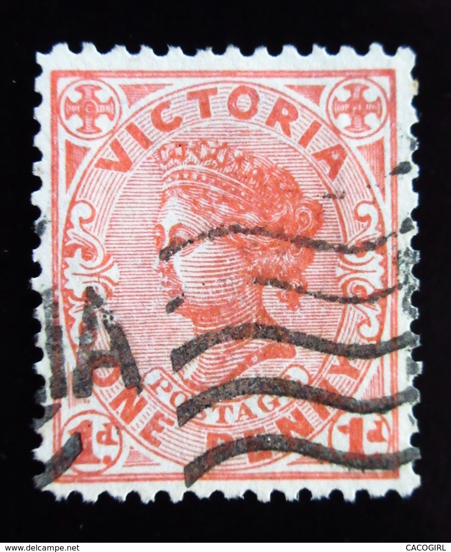 1901 Australie Victoria  Mi 132A , Yt 128  .Queen Victoria  .Oblitéré - Oblitérés