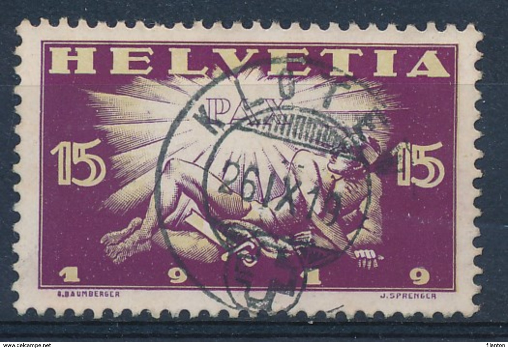 HELVETIA - Mi Nr 148 - Cachet "KLOTEN" - (ref. 695) - Oblitérés